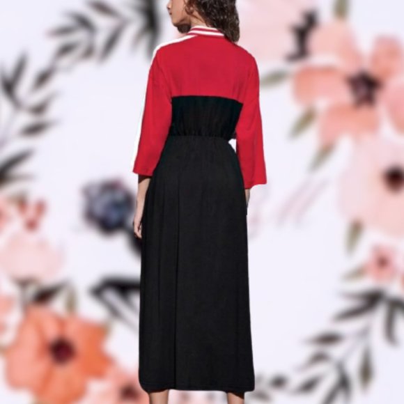 🎉HP*Last One*🆕 Sporty Color-block Polo Shirt Dress M - Picture 9 of 9